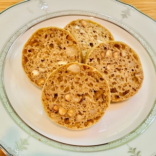 コーンフラワーと米粉と重ね煮deカナッペ用パン